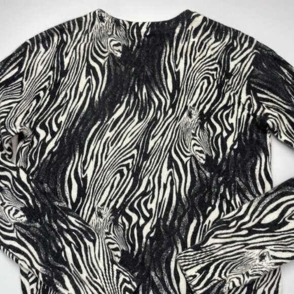 Equipment Women's Sloane Cashmere Zebra Sweater XS - Picture 6 of 7